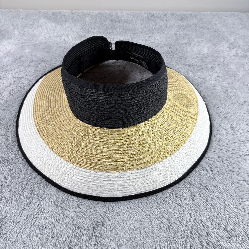 Callaway Women's Allure Visor Adjustable Black/White/Brown New With Tags